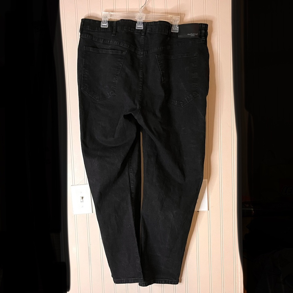 Black Weatherproof Vintage 46x30 Tapered Fit Denim Jeans Men’s - Picture 2 of 7